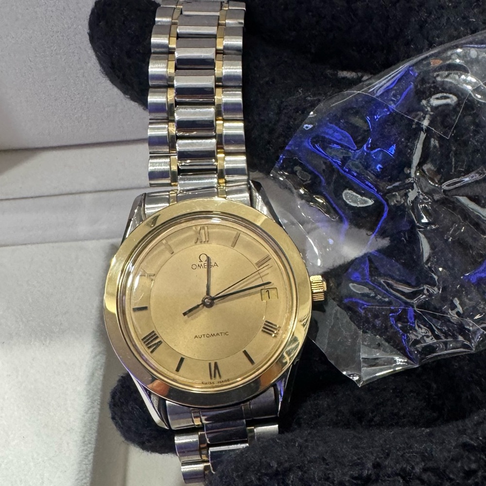 Omega Two-Tone Gold and Silver Watch - Picture 13 of 13